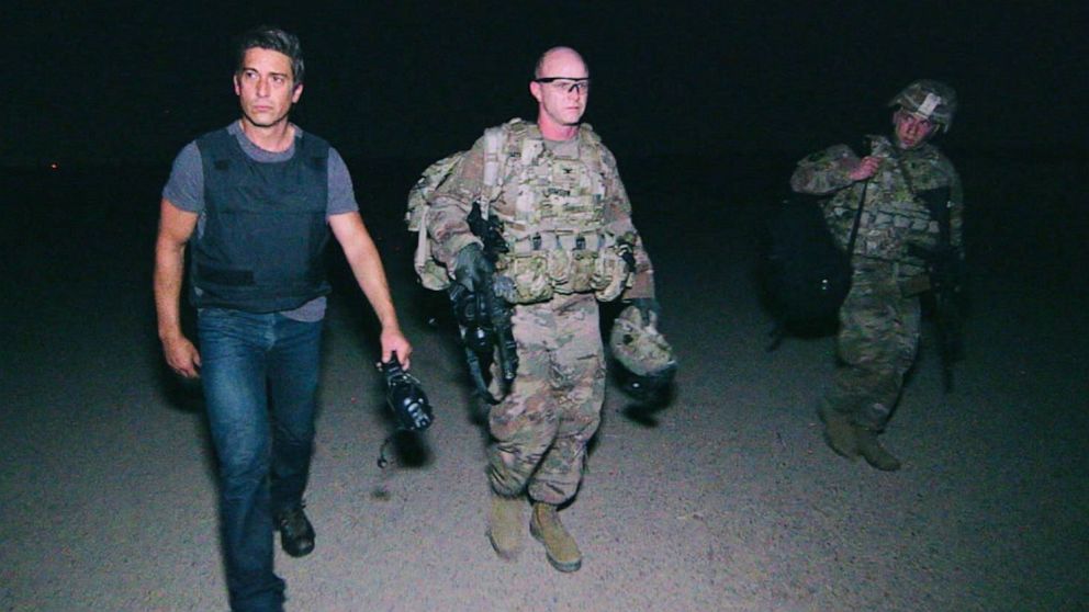PHOTO: "World News Tonight" anchor David Muir went deep into Iraq on the Syrian border to speak with U.S. troops who are fighting ISIS, which is desperately working on a resurgence.