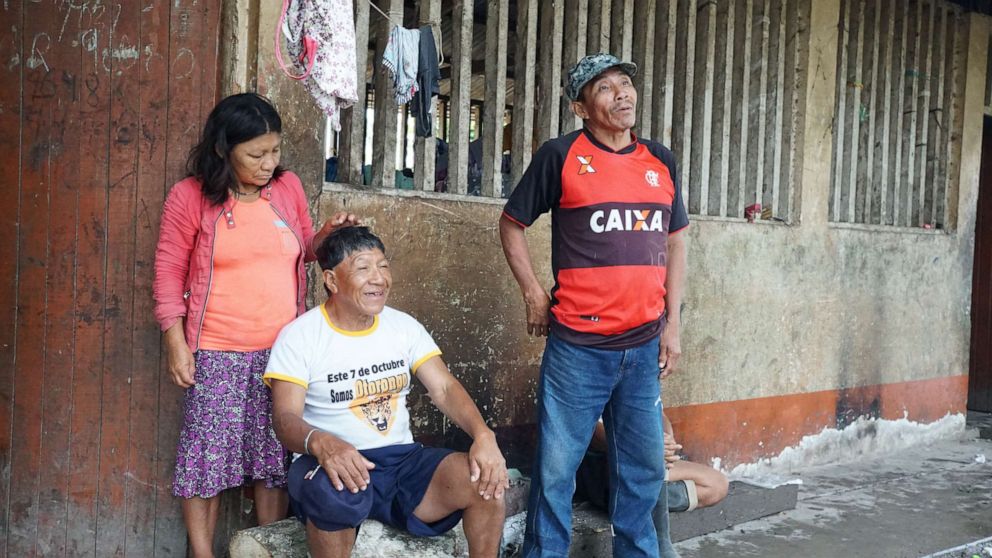 PHOTO: The Nahua people were forcibly contacted by loggers and oil workers in the 1980s. Since contact, the tribe has maintained a relationship with the Dominican church.