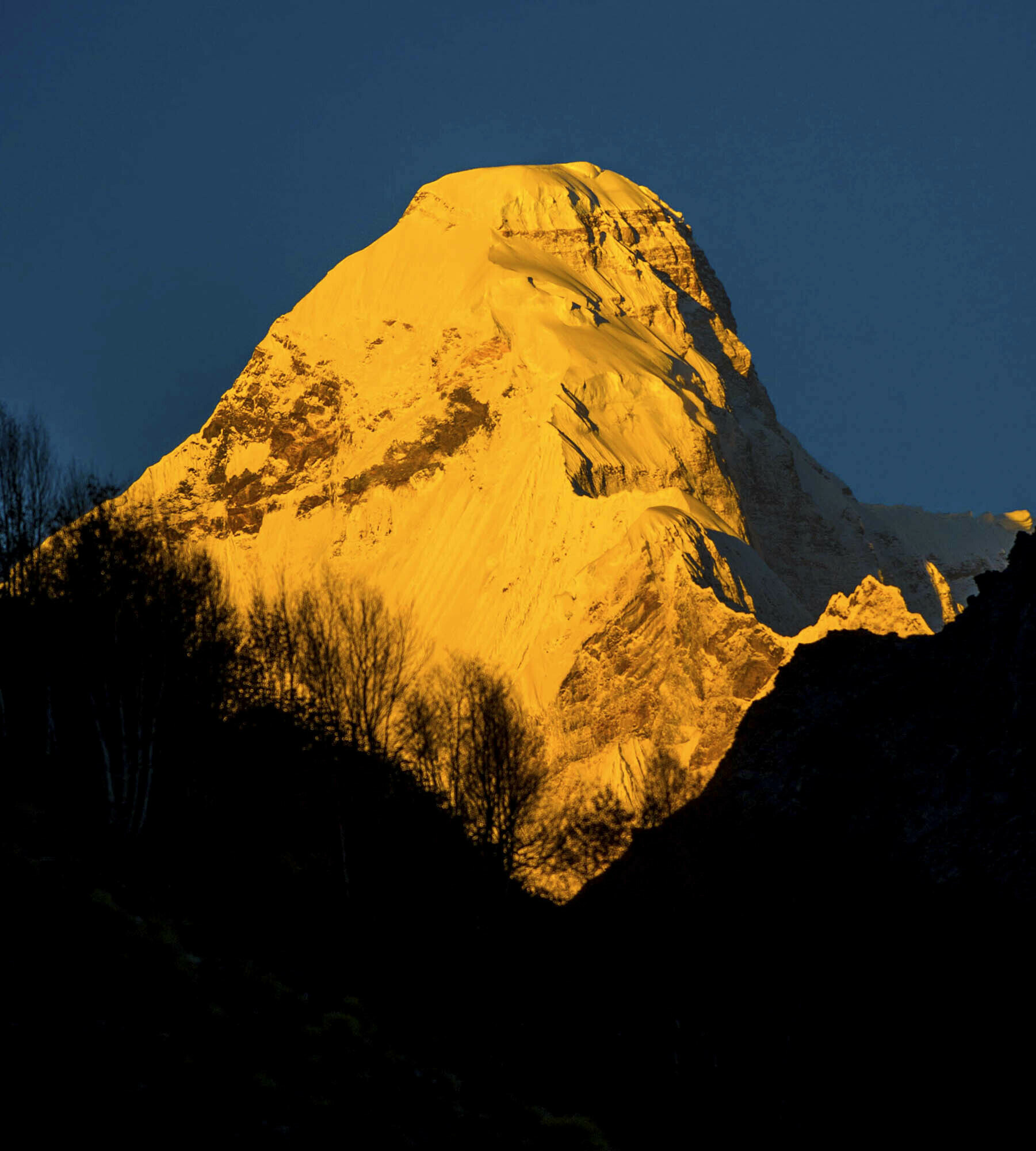 PHOTO: In this Oct. 8, 2016 Nanda Devi east base peak is seen from Pachu valley in Uttarakhand, India.