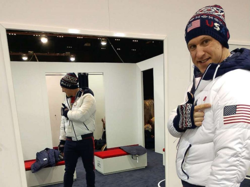 PHOTO: USA Olympic bobsledder, Nate Weber posted this image on his Twitter, @nateweberactual, What were here all here for. Go @TeamUSA!!!