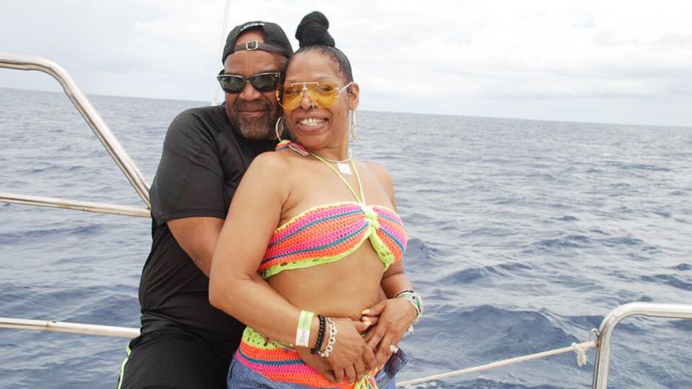 PHOTO: A photograph posted to Facebook on May 28, 2019, shows Americans Nathaniel Edward Holmes and Cynthia Ann Day on vacation in the Dominican Republic, before they were found dead at a hotel there in late May 2019.