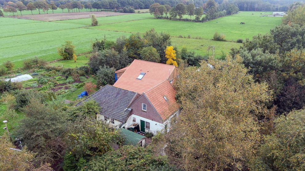 PHOTO: A view of the farm where a family was found living in Ruinerwold, Netherlands.