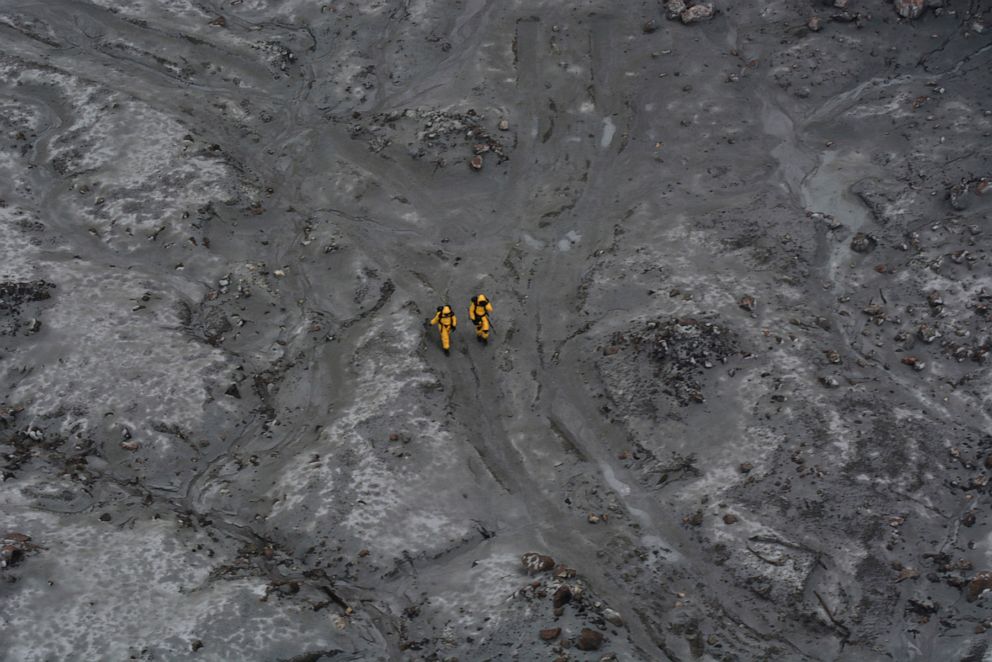 PHOTO: Soldiers work to recover bodies from White Island after a volcanic eruption in Whakatane, New Zealand, Dec. 13, 2019.