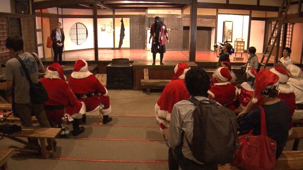 PHOTO: These Santas traveled to Japan to learn the ancient art of the ninja. 