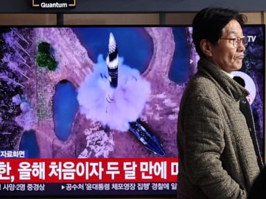 North Korea test-fires medium-range ballistic missile, South Korean military says