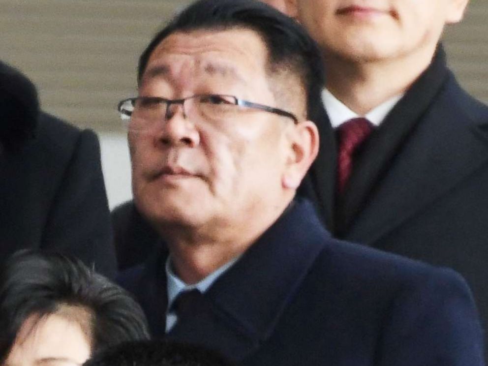 PHOTO: Choe Hwi, chairman of the North Korean national sports guidance committee, arrives at Incheon airport in South Korea on Feb. 9, 2018.