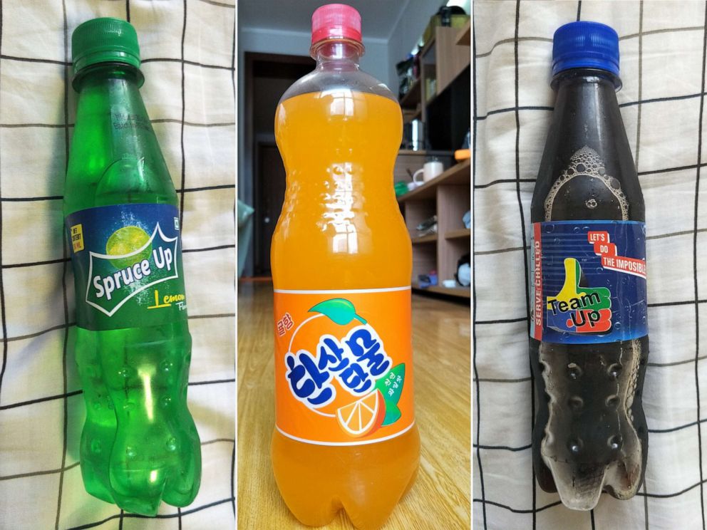 PHOTO: North Korean sodas purchased in Pyongyang.