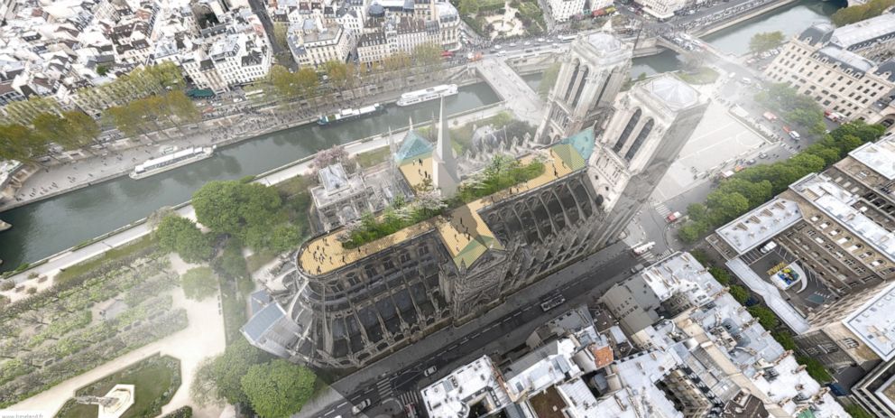 PHOTO: Architect Clement Willemin says the goal of his proposal for the Notre Dame design was, "more to feed the debate than anything."