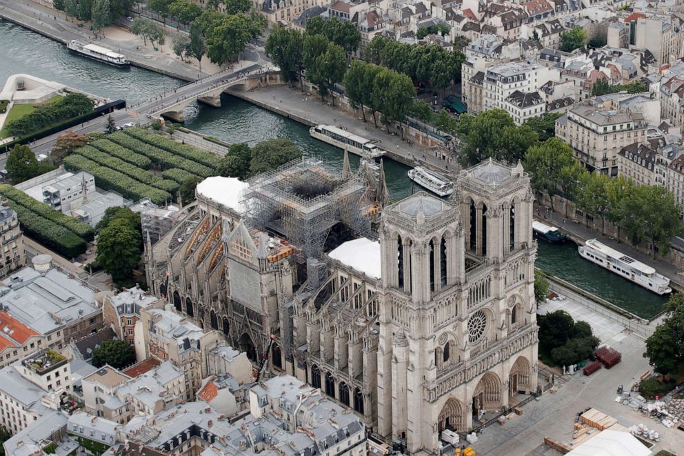 Paris faces hottest day ever, prompting concerns for Notre Dame