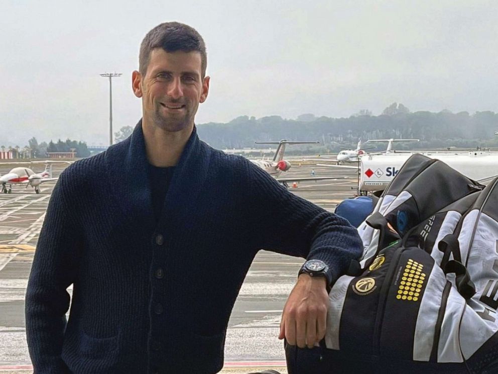 PHOTO: Tennis player Novak Djokovic taken on Jan 4, 2022 before heading for Melbourne.