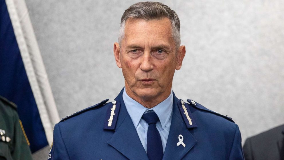  New Zealand Police Commissioner Mike Bush addresses a press conference in Christchurch, New Zealand, March 16, 2019. 