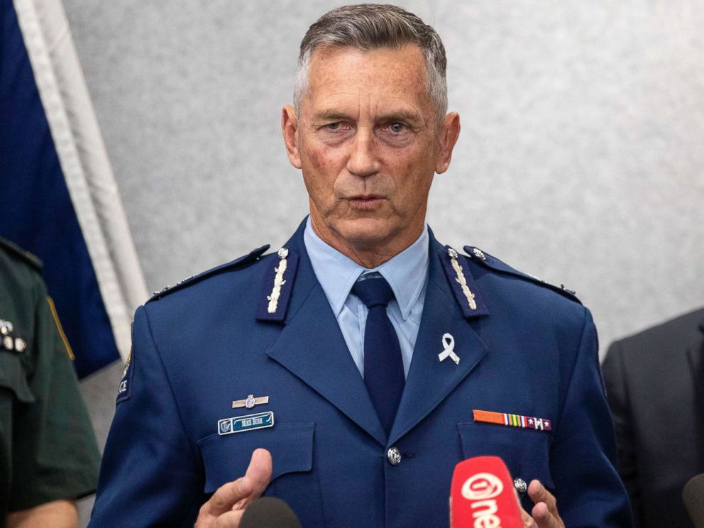 PHOTO: New Zealand Police Commissioner Mike Bush addresses a press conference in Christchurch, New Zealand, March 16, 2019.