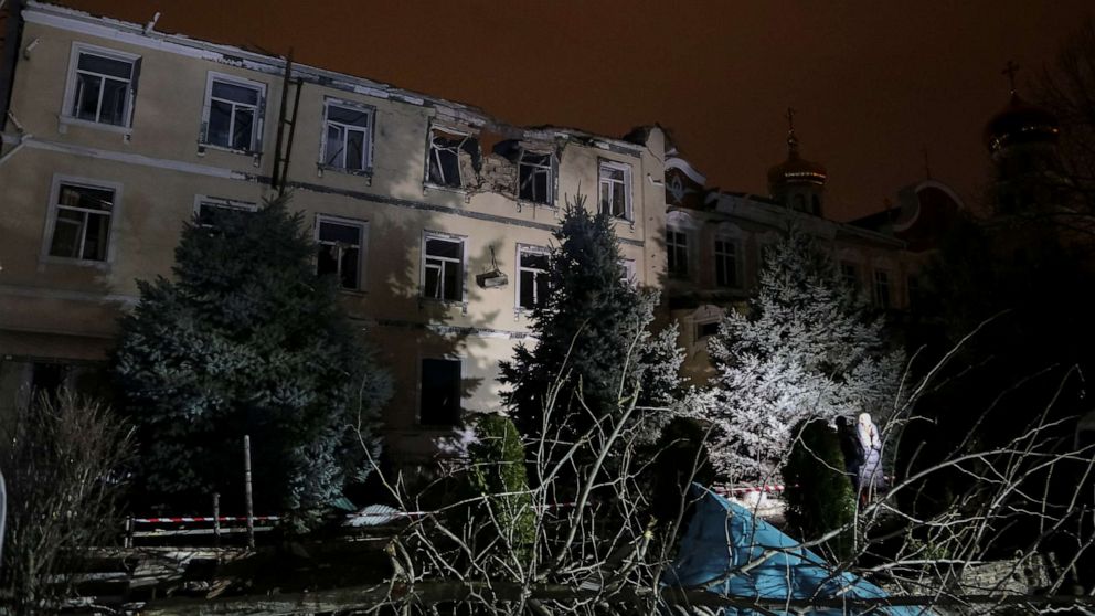 PHOTO: A view shows a monastery damaged by a Russian missile strike, amid Russia's attack on Ukraine, in Odesa, Ukraine, March 21, 2023.