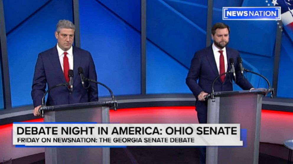 JD Vance, Tim Ryan meet for first Ohio Senate debate as polls show ...