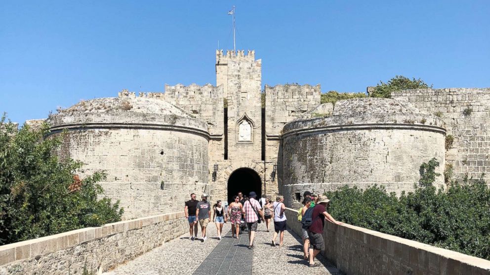 PHOTO: An entrance to the Medieval Old Town on the island of Rhodes, Greece
