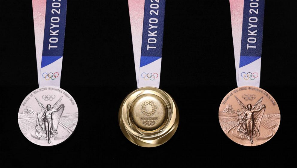 PHOTO: The official medal designs for the 2020 Olympics in Tokyo have been unveiled.