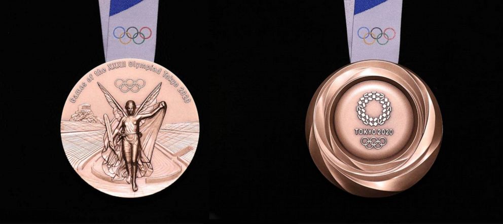 PHOTO: The official medal designs for the 2020 Olympics in Tokyo have been unveiled.