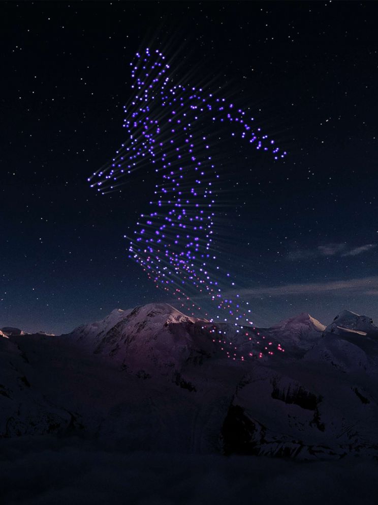 winter olympics drone show