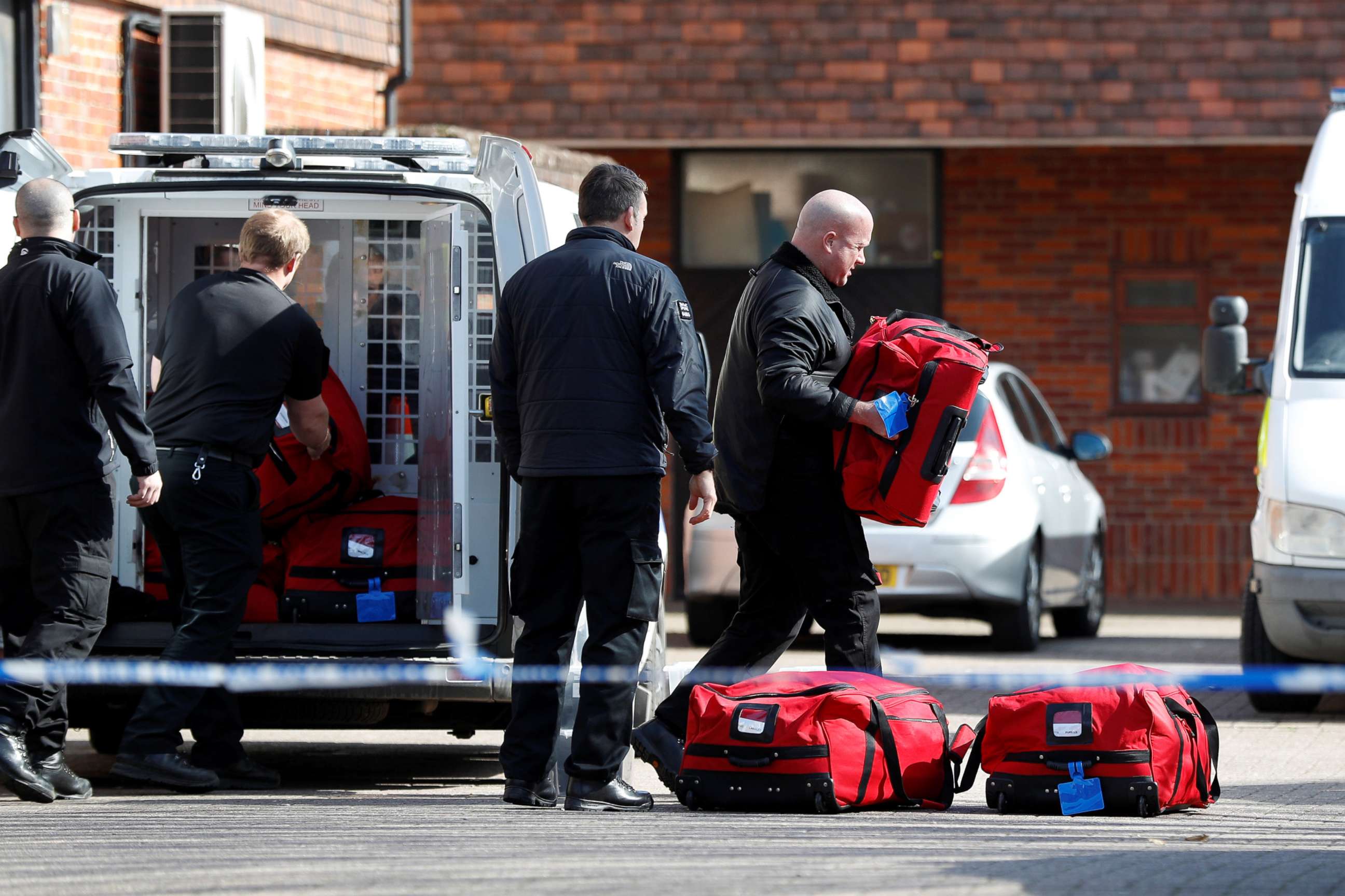 PHOTO: Inspectors from the Organisation for the Prohibition of Chemical Weapons arrive to begin work at the scene of the nerve agent attack on former Russian agent Sergei Skripal, in Salisbury, Britain March 21, 2018.
