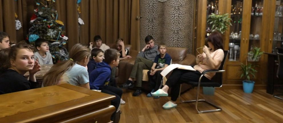 PHOTO: A group of Ukrainian orphans and their headmaster are now residing in Georgia after being held hostage by Russian troops