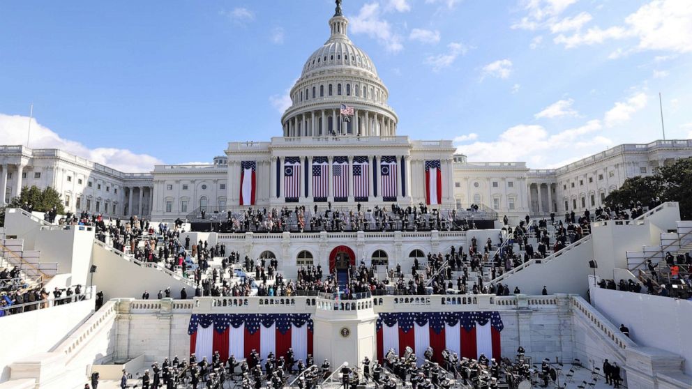 PHOTO: An overview of the Capitol during the inauguration of Joe Biden as the 46th President of the United States on the West Front of the U.S. Capitol in Washington, Jan. 20, 2021.