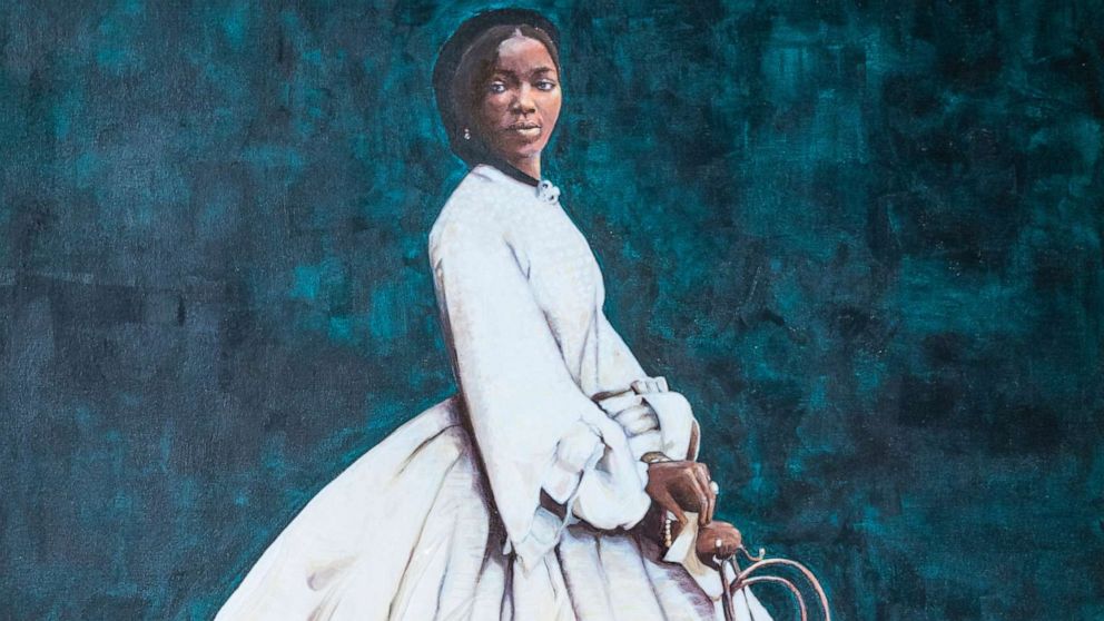 PHOTO:English Heritage has today unveiled a new portrait of Sarah Forbes Bonetta, Queen Victoria's African goddaughter, at Osborne, the nineteenth century monarch's seaside home on the Isle of Wight.