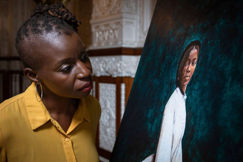 PHOTO: English Heritage has today unveiled a new painting of Sarah Forbes Bonetta, Queen Victoria's African goddaughter, at Osborne, the Queen's seaside home on the Isle of Wight.