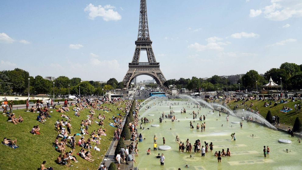 Paris heatwave image