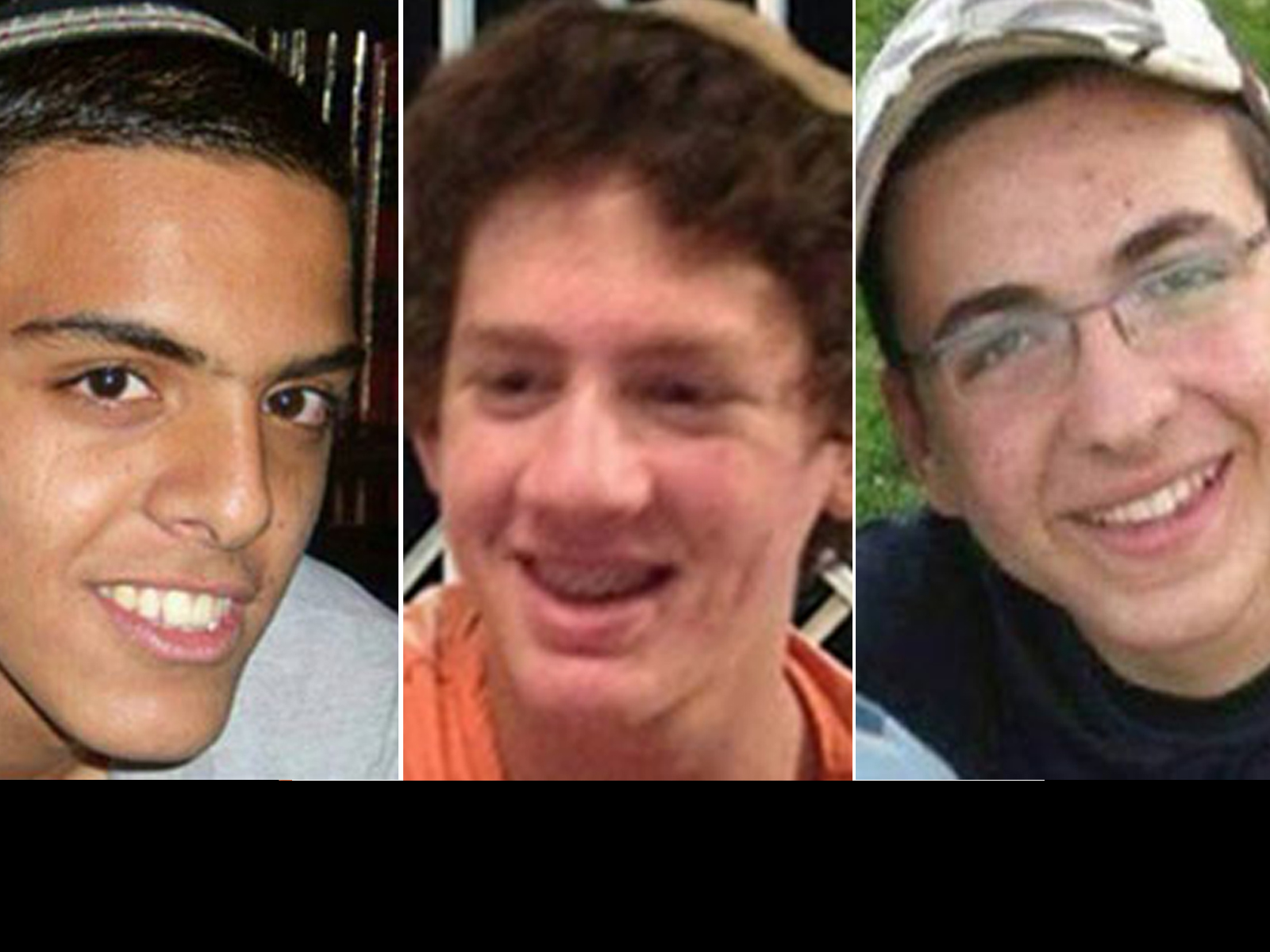 PHOTO: Eyal Ylfrah, Naftali Frenkel, Gilad Sha'er, are seen in these undated photos. 