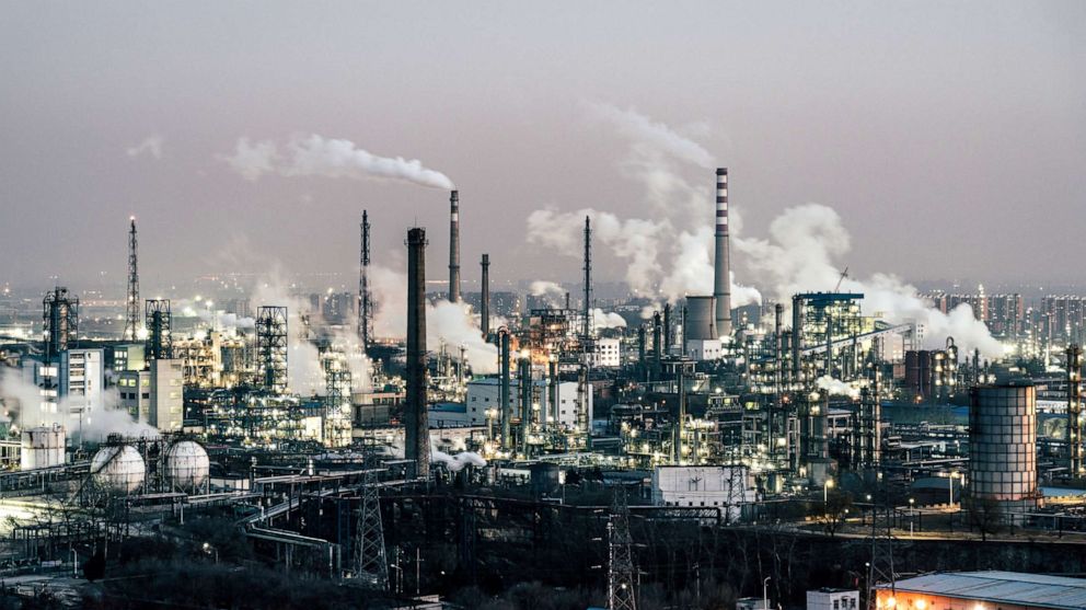 PHOTO: In this undated file photo, a petrochemical plant is shown in China.