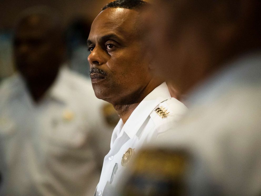 PHOTO: Philadelphia Police Commissioner Richard Ross listens to a question during a news conference in Philadelphia, June 19, 2019.