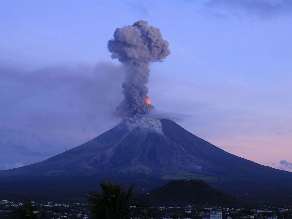 Erupting volcano in Philippines forces evacuation of thousands of