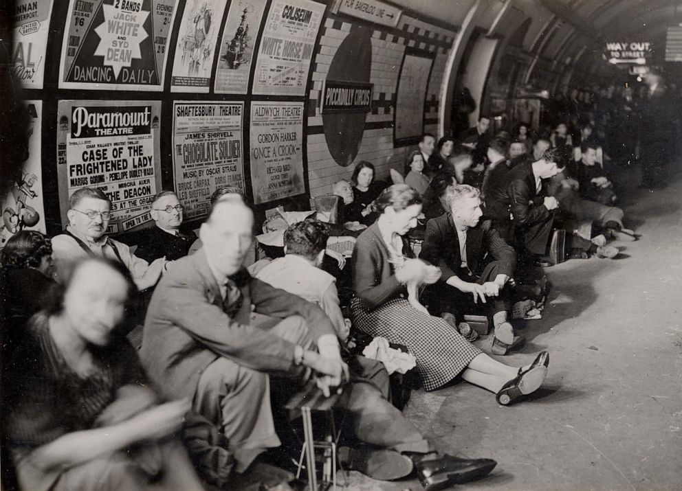 PHOTO: When London was being bombed during World War II, up to 7,000 took refuge inside the station every night.