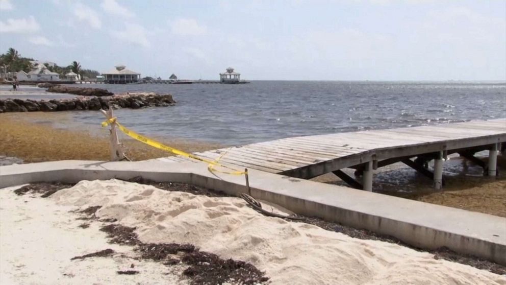 PHOTO: The pier where the body of police Superintendent Henry Jemmott was found in Belize, May 28, 2021.