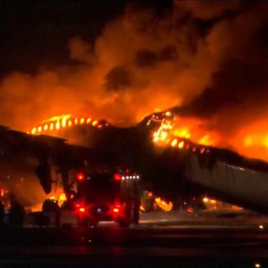 The flight, JL516, which was travelling from Chitose, Hokkaido, may have struck a Japan Coast Guard plane as it was landing, officials told Japanese broadcaster NHK, saying it was a preliminary assessment.