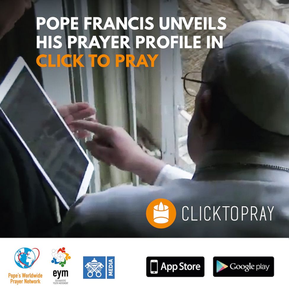 PHOTO: Pope Francis unveils his prayer profile.