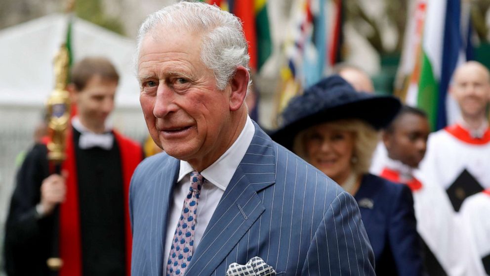 PHOTO:Britain's Prince Charles leave after attending the annual Commonwealth Day service at Westminster Abbey in London, March 9, 2020.