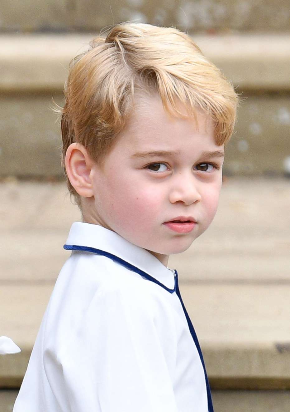 PHOTO: Prince George of Cambridge attends the wedding of Princess Eugenie of York and Jack Brooksbank at St George's Chapel, Oct. 12, 2018, in Windsor, England.