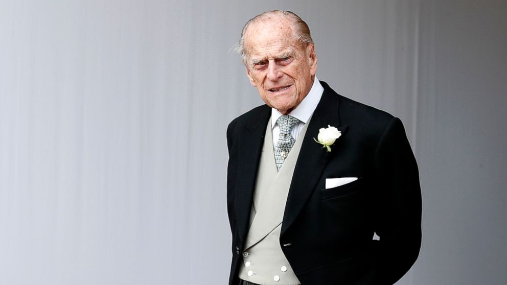 PHOTO: Prince Philip waits for the bridal procession following the wedding of Princess Eugenie of York and Jack Brooksbank in St George's Chapel, Windsor Castle, near London, Oct. 12, 2018.