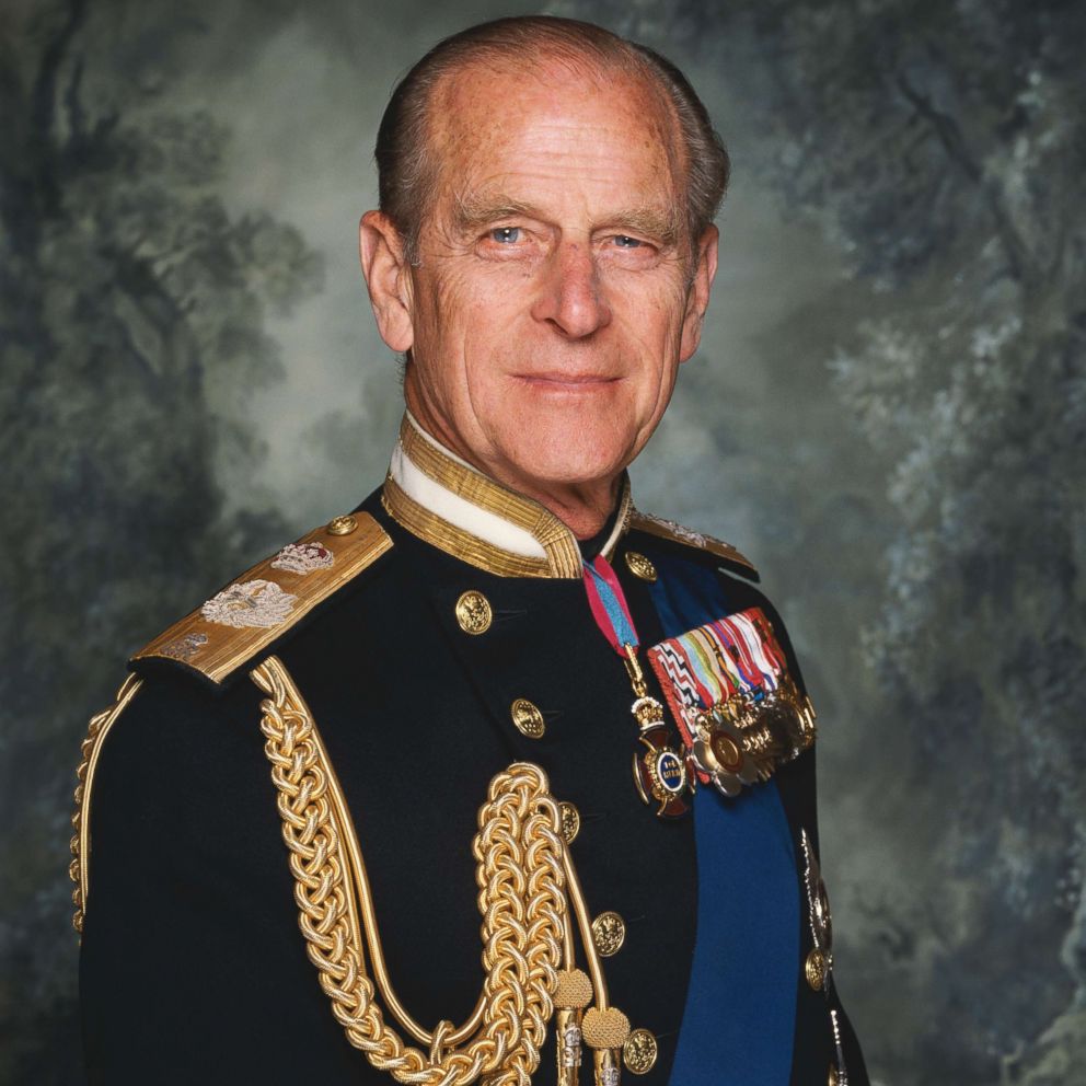 PHOTO: HRH Prince Philip, Duke of Edinburgh, wearing his military dress uniform, circa 1990.