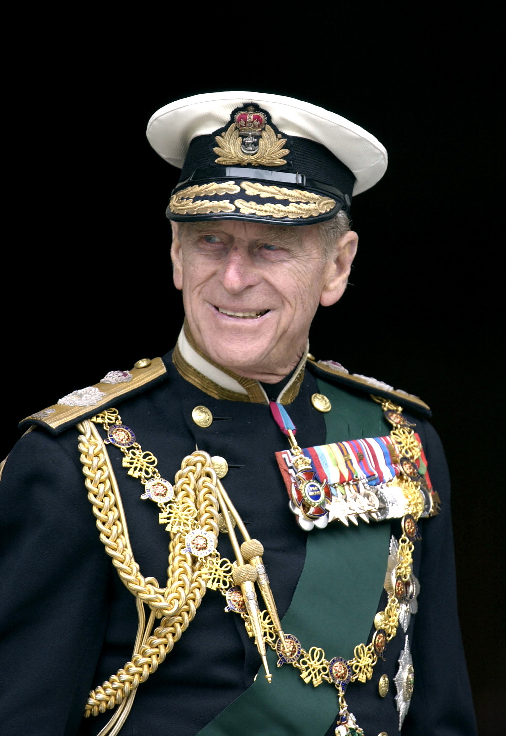 PHOTO: Prince Philip In Naval Uniform With Medals At St. Paul's Cathedral On The Day Of The Service To Mark The Golden Jubilee - The 50th Anniversary Of The Monarch's Reign, June 4, 2002.