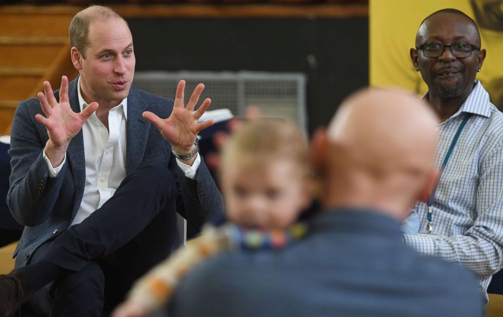 PHOTO: Prince William, Duke of Cambridge visits the 'Future Men' Fathers Development Programme, Feb. 14, 2019, in London.