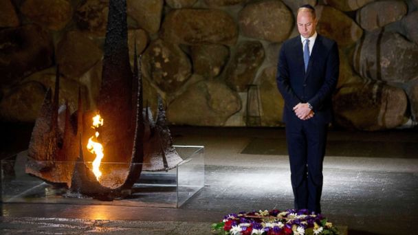 Prince William makes poignant visit to Israel's Holocaust memorial ...