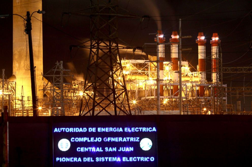 PHOTO: Central Palo Seco power station of the Puerto Rico Electric Power Authority (PREPA) is seen in San Juan, Puerto Rico, Jan. 22, 2018.