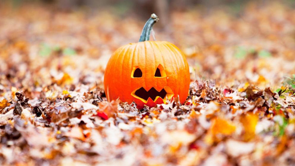 PHOTO: In this undated stock photo, a carved pumpkin is seen on the ground.