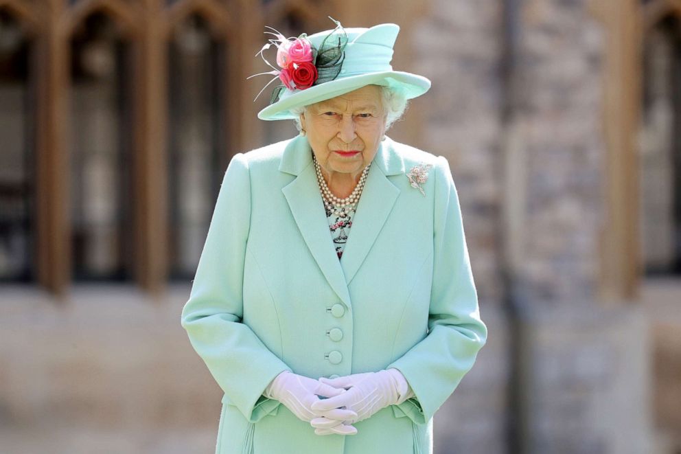 PHOTO: Britain's Queen Elizabeth poses at Windsor Castle, in Britain, July 17, 2020.