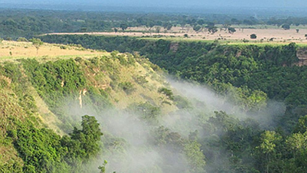 The Queen Elizabeth National Park in Uganda.