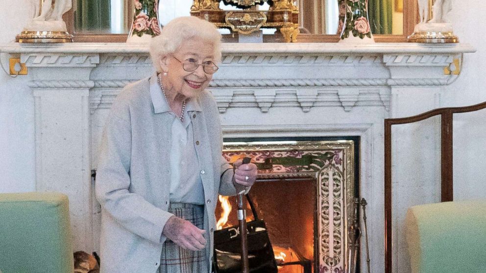 PHOTO: Britain's Queen Elizabeth II waits to meet with new Conservative Party leader and Britain's Prime Minister-elect at Balmoral Castle in Ballater, Scotland, on Sept. 6, 2022.