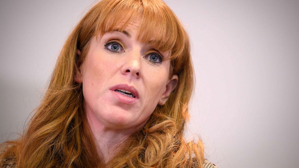 PHOTO: Deputy Leader of the Labour Party Angela Rayner delivers a speech to journalists and an online audience at the Institute for Government, Nov. 29, 2021, in London.