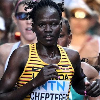 Rebecca Cheptegei, 33, who placed 44th in the women’s marathon at the Paris Olympics, had burns on 80% of her body, according to police.